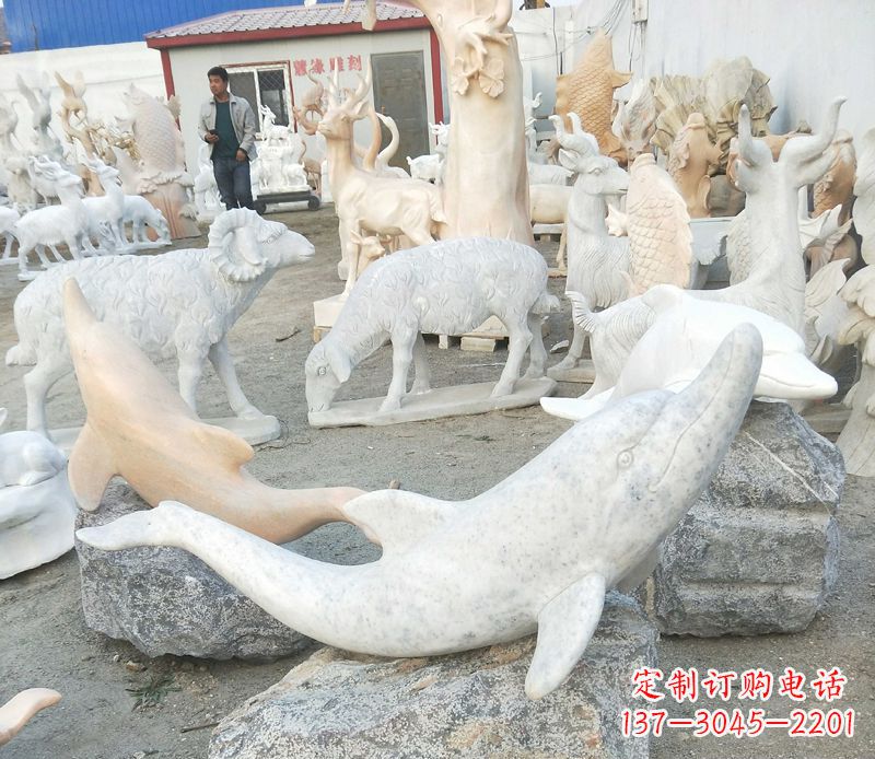 泸州精美海豚雕塑,添点视觉亮点