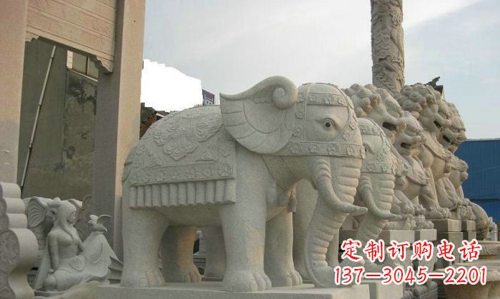 泸州产品名称优雅雕塑大象招财雕塑