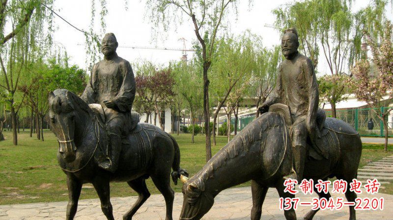泸州浪漫动人的骑马雕塑