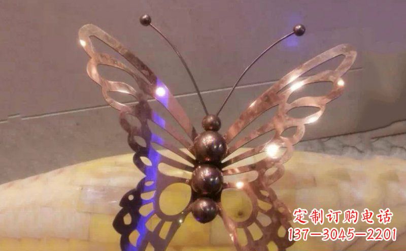 泸州高品质不锈钢蝴蝶雕塑