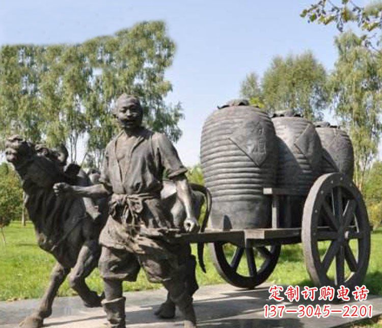 泸州唯美牛车铜雕