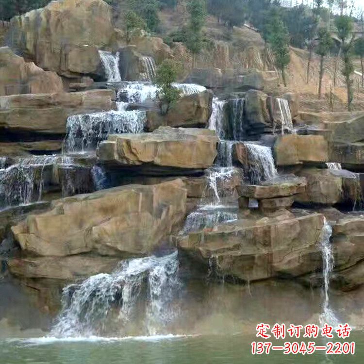 泸州公园假山流水景观