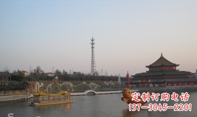 泸州公园金鱼动物铜雕