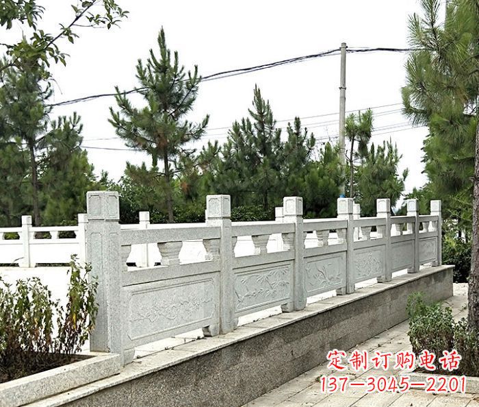 泸州大理石栏板石雕,构筑公园景观