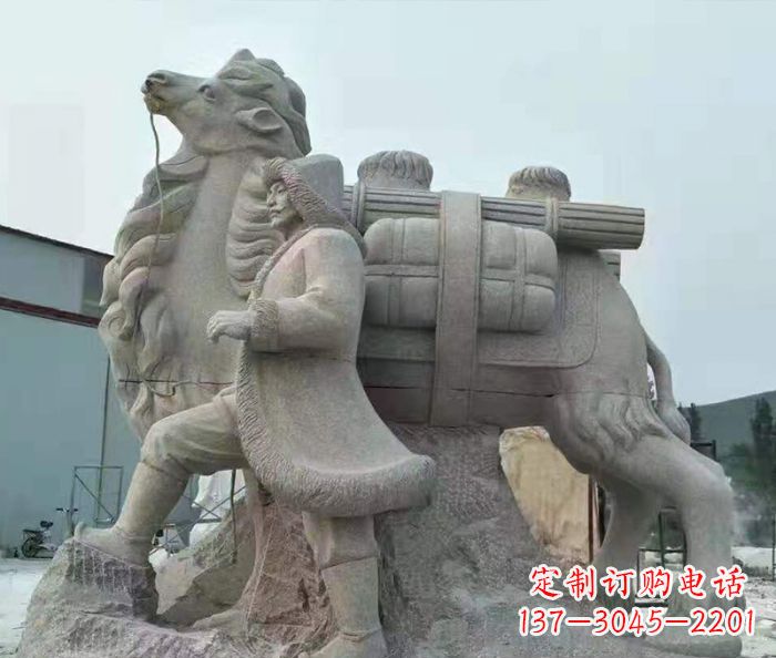 泸州精致精美的大理石骆驼石雕