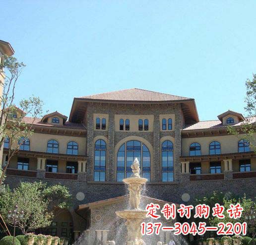 泸州定制欧式古典喷泉大理石雕塑