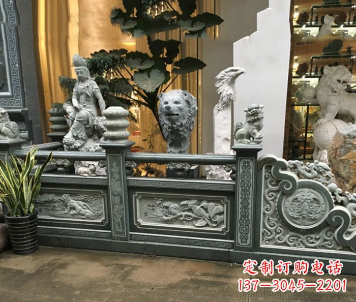 泸州精美仿古石栏板雕塑
