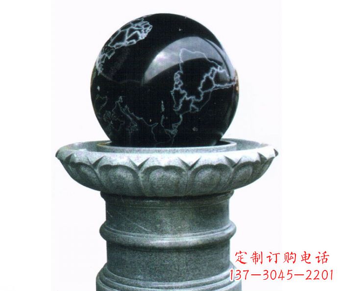 泸州风水球喷泉石雕——营造悠然自在的公园氛围