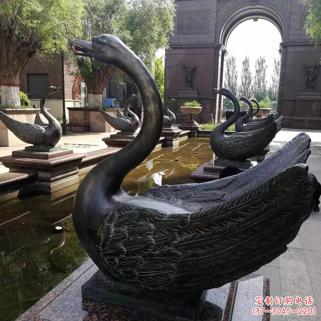 泸州精致天鹅铜雕