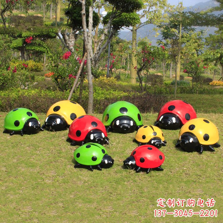 泸州幼儿园瓢虫雕塑摆件