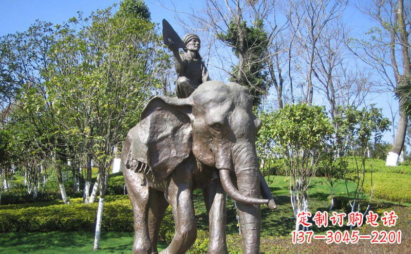 泸州 令人惊叹的大象铜雕塑