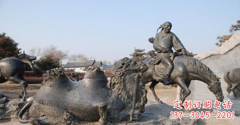 泸州精致古典 骑马雕塑