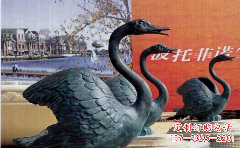 泸州优质青铜天鹅雕塑