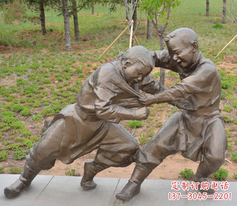 泸州精致雕塑小男孩铜雕