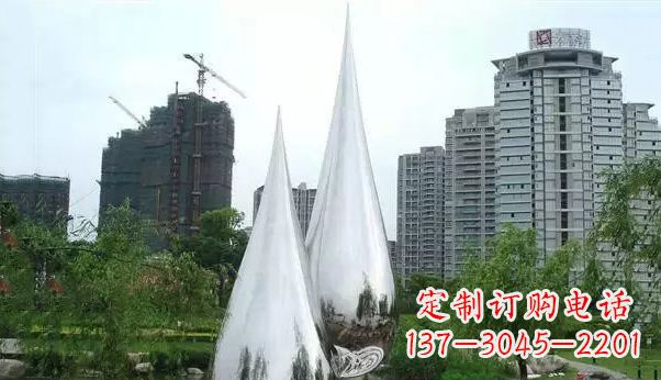 泸州不锈钢水滴雕塑