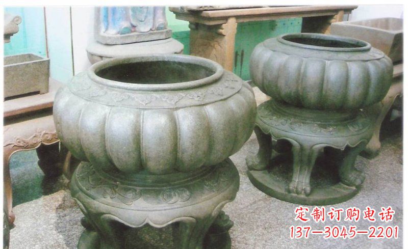 泸州铜质公园水缸雕塑