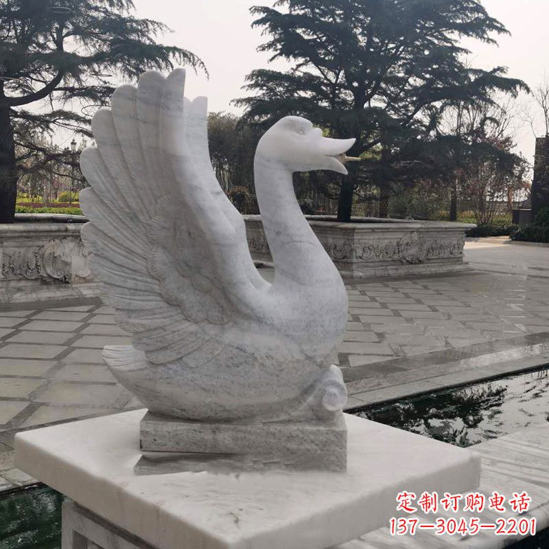 泸州精致的天鹅石雕塑