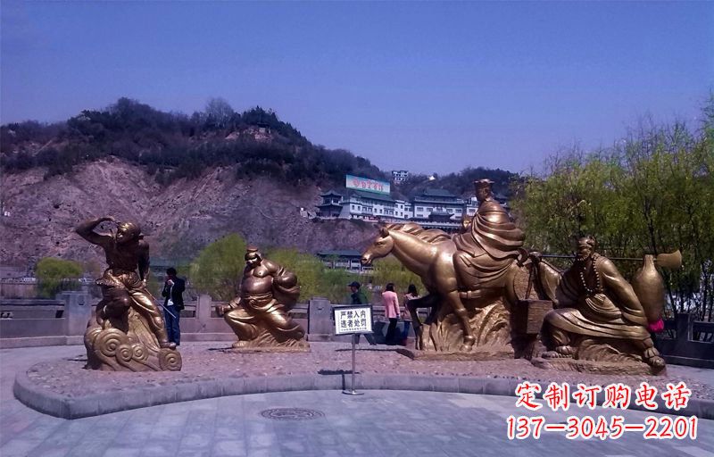 泸州精美铜雕唐僧师徒小品