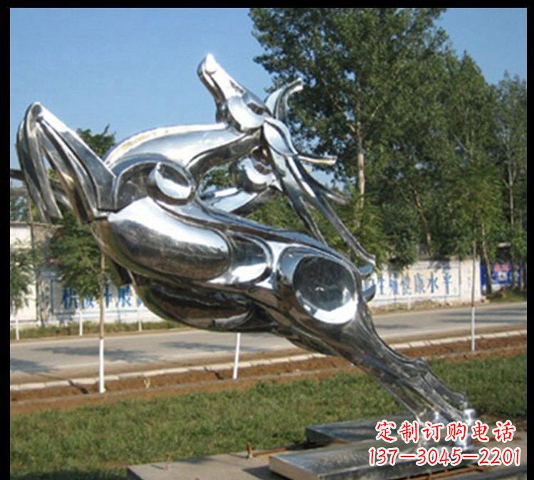 泸州梅花鹿不锈钢雕塑新美的精美装饰