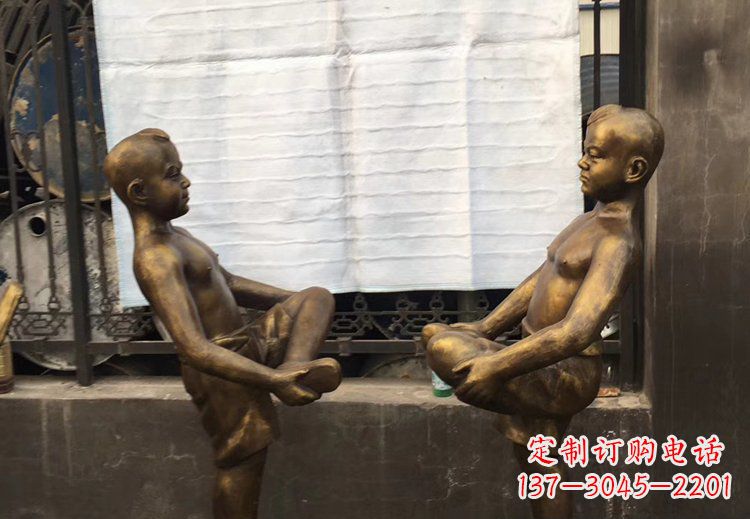 泸州公园铜雕童年精美儿童雕塑