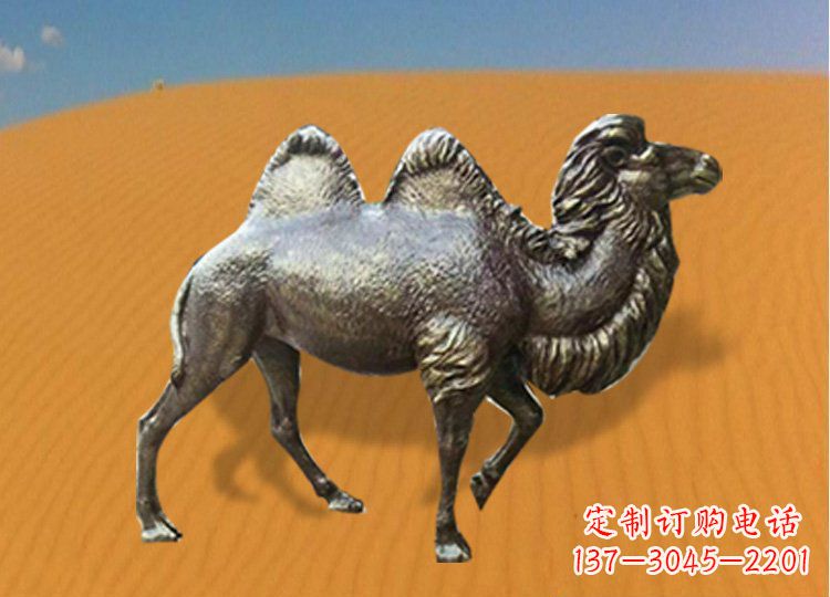 泸州公园装饰精美铜骆驼雕塑
