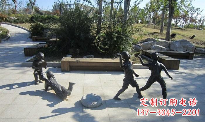 泸州精美铜制儿童雕塑