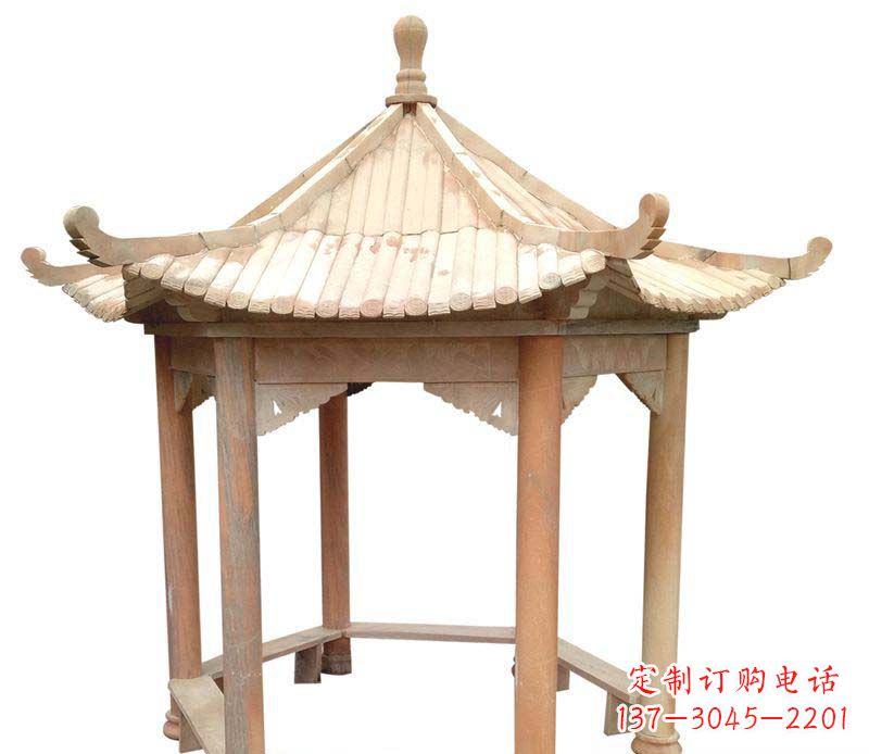 泸州精美六角凉亭雕塑