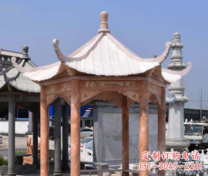 泸州中领雕塑设计凉亭雕塑,清新简约添美感