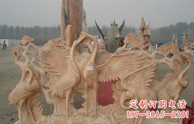 泸州精美仙鹤雕塑