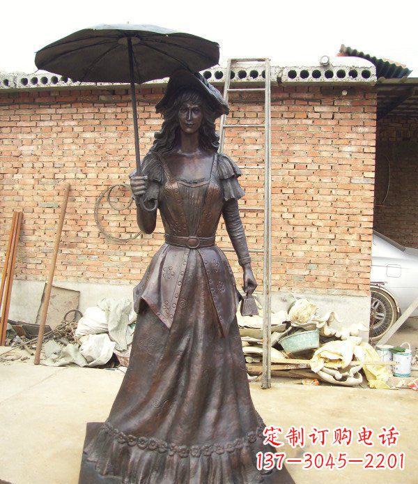 泸州中领雕塑西洋美女人物铜雕