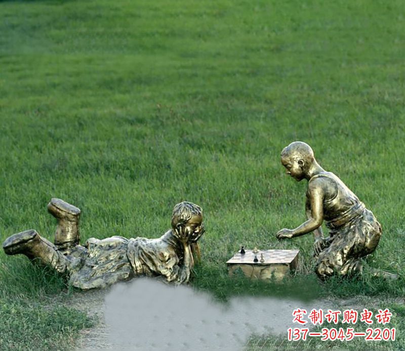 泸州优雅精致的儿童铜雕