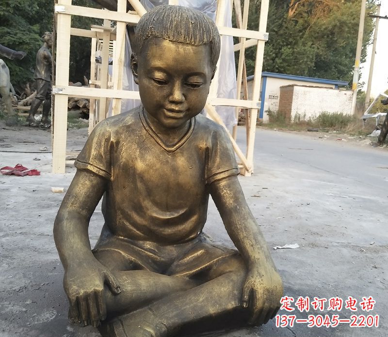 泸州孩子们的梦想-铜质儿童雕塑