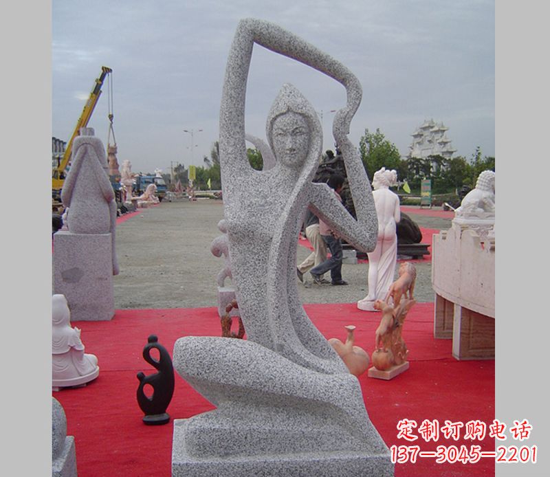 泸州中领雕塑定制精美瑜伽美女雕塑