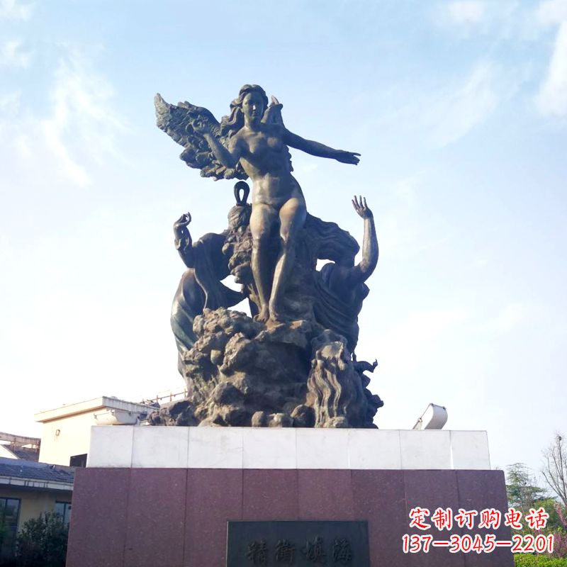 泸州雕刻传说——精卫填海景观雕塑