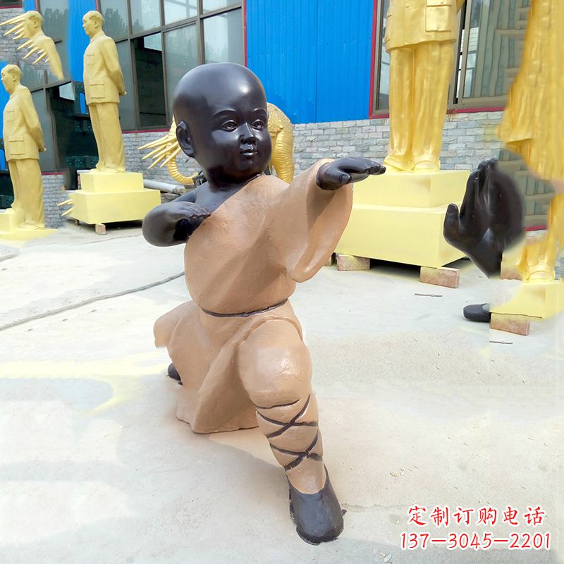 泸州传承传统文化的绝佳礼品——“功夫小和尚”雕塑
