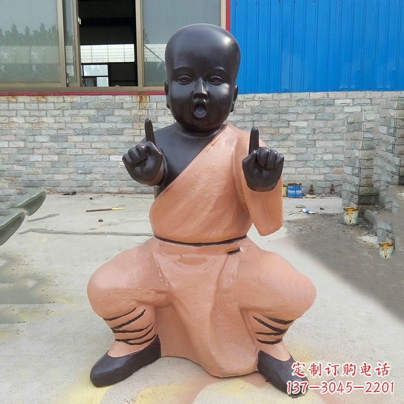 泸州铜雕功夫小和尚