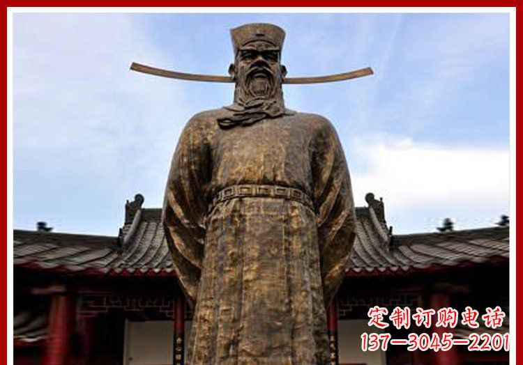 泸州古代历史人物包拯官员铜雕