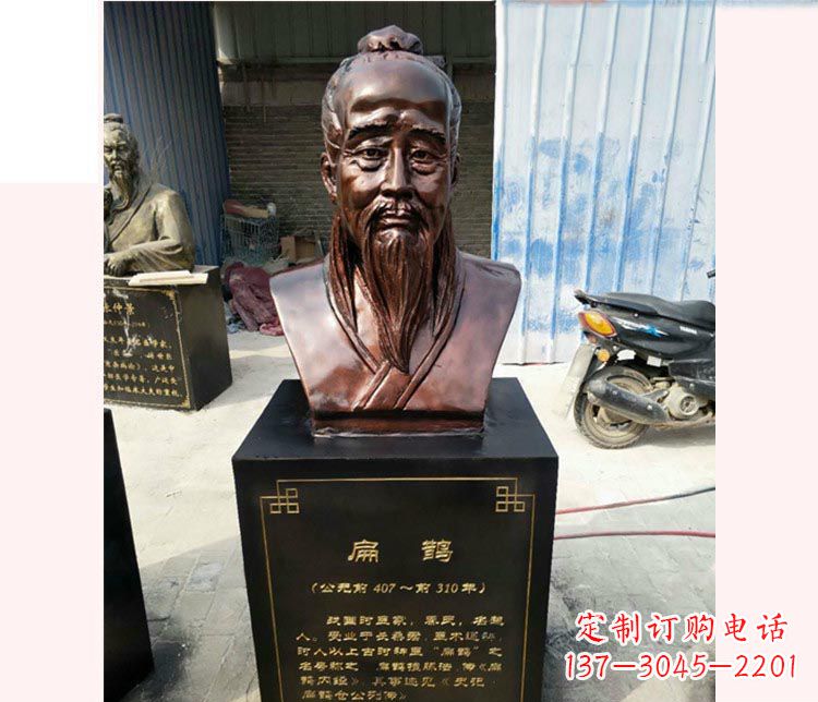 泸州铸造古代名医扁鹊胸像，展现生命的传承之美