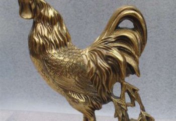 泸州经典公鸡铜雕