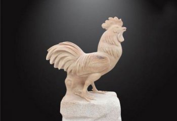 泸州公园动物公鸡石雕