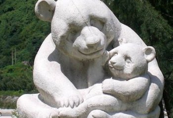 泸州公园装饰熊猫石雕