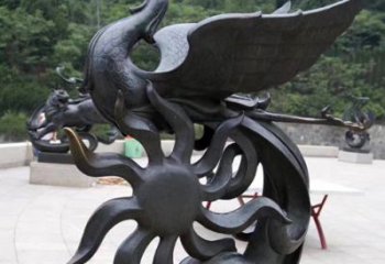 泸州天四灵朱雀神鸟雕塑——象征希望的贵族精神