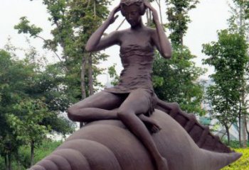 泸州海螺姑娘铜雕——让美丽长存记忆
