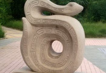 泸州砂岩动物蛇雕塑