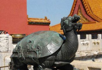 泸州精美铜雕龙龟，给你公园独特色彩