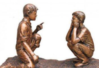 泸州专业定制小品铜雕-尊贵的雕塑男孩