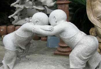 泸州可爱小孩摔跤石雕