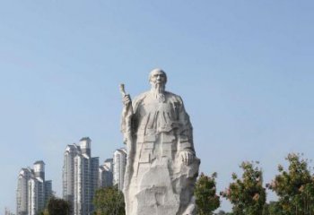 泸州具有历史意义的画家齐白石汉白玉雕像