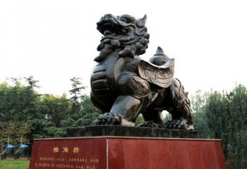 泸州独角兽雕塑，释放公正之美