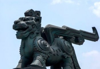 泸州中领雕塑-铜制獬豸雕塑